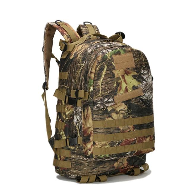 Mochila Bionic Impermeável 40L para Caça e Pesca, Bolsa de Ombro Dupla Resistente e Multifuncional em Tecido Oxford