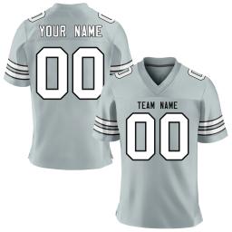 Jersey de futebol americano para homens e jovens, impresso nome da equipe e número camisa de futebol, treinamento ao ar livre, Rugby Jersey, presente para fãs, design personalizado - Image 1