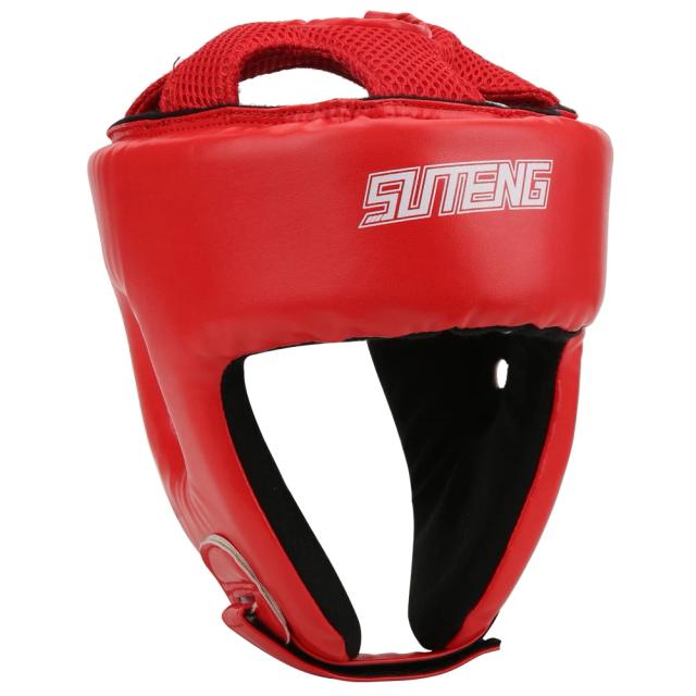 Capacete de Kickboxing em PU Leather para Homens e Mulheres - Proteção Ideal para Karate, MMA e Treinamento de Luta