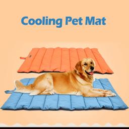 Impermeável dobrável Pet Bed, Almofada Cães Grandes, Refrescante, Tapete Cães Grandes, Acessórios Verão, 110cm - Image 1