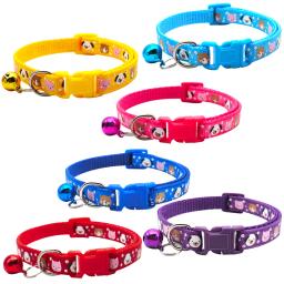 Coleira com sino ajustável e fivela para animais de estimação, suprimentos para coleira de gato, cão e gato, acessórios de coleira pequena para animais de estimação, 100 peças - Image 6