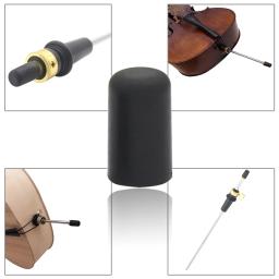 Material de borracha da substituição da parte do instrumento das cordas do violoncelo da esteira do antiderrapante da borracha do protetor da ponta de borracha quente 5 pces do tampão do endpin do violoncelo - Image 5