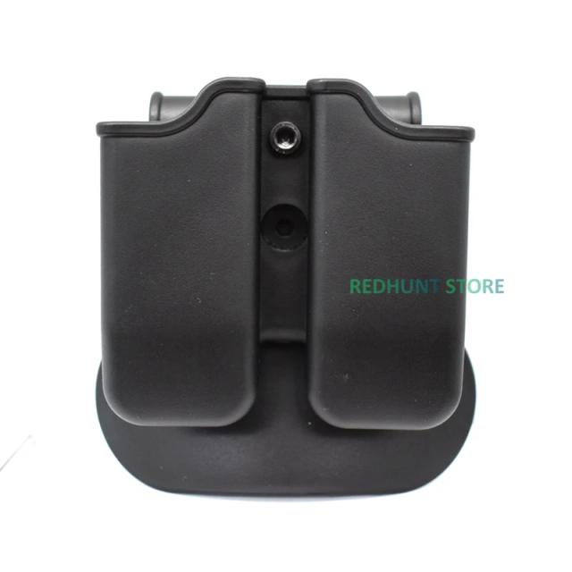 Coldre Tático de Retenção para Pistolas Glock 17, 19, 22, 23 e Beretta M9 com Compartimento Para Acessórios
