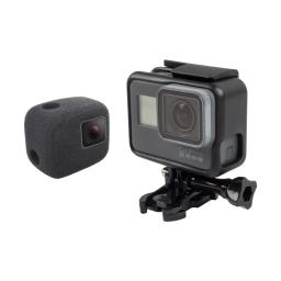 Pára-brisa vento redução de ruído esponja espuma caso capa habitação para gopro hero 5 6 7 esportes ação câmera acessórios - Image 5