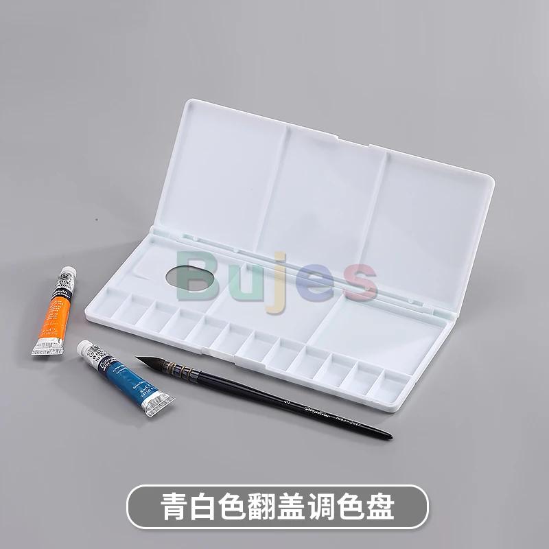 Fbyn 24 grades de plástico original da china, caixa de mistura de aquarela dobrável, suporte de pigmento, paleta de mistura de cores com suprimentos - Image 1