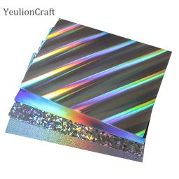Chzimade-Reflective Flash Papel Folha De Papelão, Arco-íris DIY Brilhante Decorativo, Artesanato De Papelão A Laser, Tamanho A4, 5Pcs - Image 6