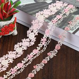 1y tecido de fita de renda artesanal enfeites de renda para acessórios de costura decoração de casamento diy artesanato suprimentos - Image 2