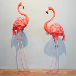 Jardinagem ao ar livre Decoração Metal Flamingo Escultura, Jardim e quintal Home Decor, Enfeites de casamento, Presente personalizado do ofício - Image 2