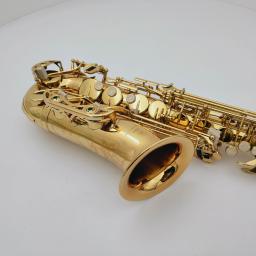 Fotos reais YAS-62 saxofone alto eb tune bronze chapeado laca ouro profissional instrumento musical com caso frete grátis - Image 6