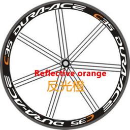 Adesivos para rodas de bicicleta c35, adesivos de alta qualidade e profundidade de aro de 35mm, adesivos refletivos para rodas de bicicleta - Image 3