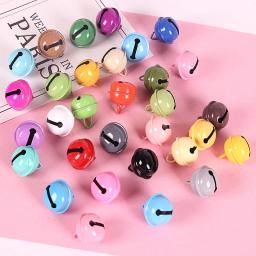 10 pçs 22mm colorido sinos de natal grânulos jingle sinos festa decoração da árvore de natal pingentes diy artesanato artesanal acessórios - Image 2