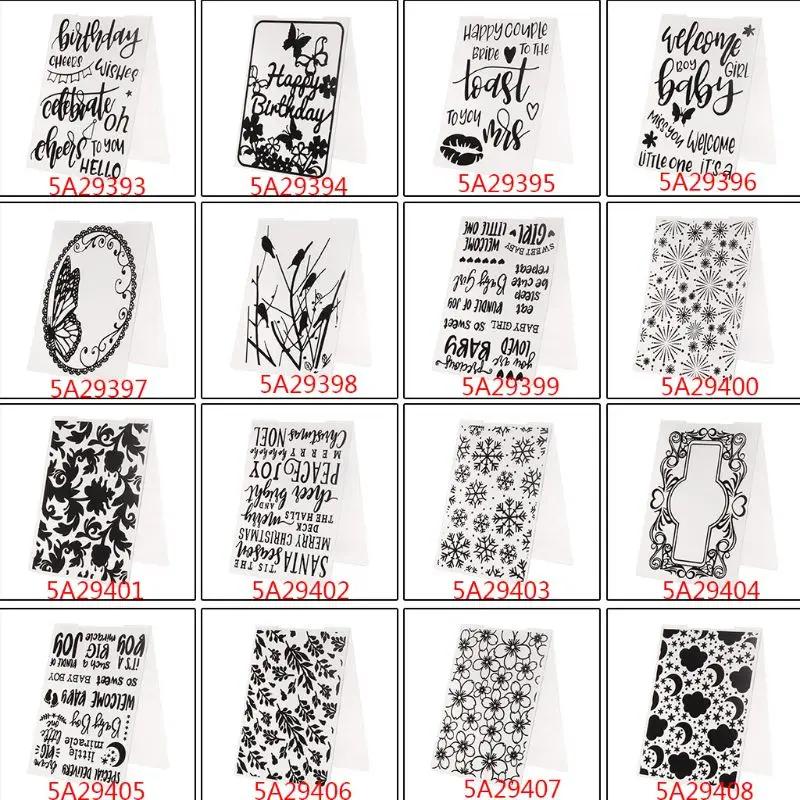 Molde de plástico para scrapbook, forma para decoração caseira de fotos, cartão de papel, artesanato, natal, flocos de nece - Image 1