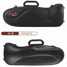 Moda trompete caso saco impermeável à prova de choque único couro mochila portátil vento instrumento caso peças - Image 3