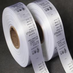 Width2cm personalizado fita de cetim de seda impressão/vestuário/vestuário etiqueta de cuidados/impresso/lavável etiqueta/tag - Image 2