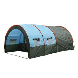 Tenda portátil grande Camping impermeável, Túnel de festa familiar, Equipamento de piquenique ao ar livre, Tenda de dupla camada, 8-10 pessoas, 4 estações - Image 1
