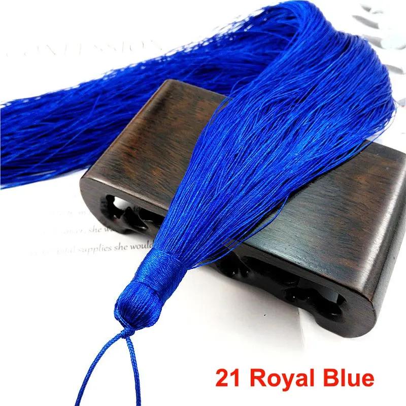 Poliéster Seda Beads Borla Franja Escova, Borlas Guarnição para Artesanato, Jóias DIY Encontrar, Embelezar Acessórios Cortina, 50cm, 1Pc - Image 1