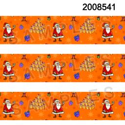 Novo 50 jardas feliz natal padrão impresso gorgorão, fita de cetim acessórios artesanais - Image 4