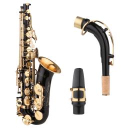 Muslady saxofone e-flat, saxofone de latão eb alto com boquilha e-flat, correias de saxofone para iniciantes, com pincel de pano de limpeza - Image 6