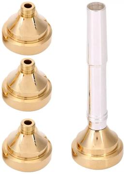 Conjunto de bucal de trompete com copos banhados a prata dourado conversível 1/2c 3c 5c 7c para violão - Image 5