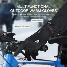 Luvas de ciclismo de dedo completo impermeável, Touchscreen, ao ar livre, bicicleta, bicicleta, caminhadas, motocicleta, esporte, bicicleta, inverno - Image 5