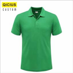 Camisa polo de manga curta com lapela respirável masculina, impressão de personalização em massa, logotipo bordado, top casual confortável, verão - Image 4