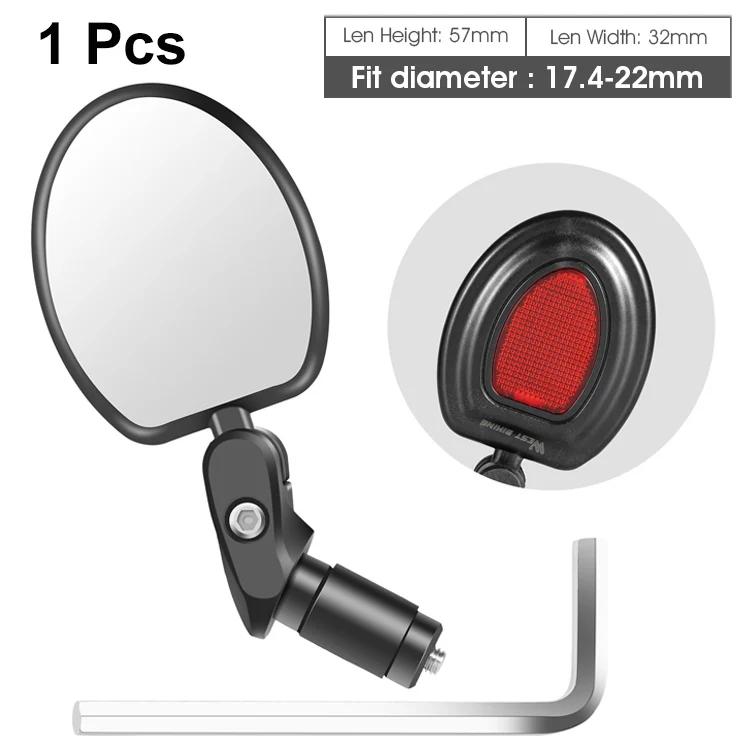 WEST BIKING-Bike Mini Espelho Retrovisor, Refletor de Segurança, Ajustável Ciclismo Espelho Retrovisor, MTB Bicicleta Estrada, 360 Rotação - Image 1