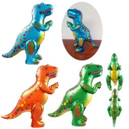 Balões de folha de dinossauro grande 4d, decoração de festa de aniversário para crianças, gênero relevante, globos, chá de bebê, brinquedos diy, 1 peça - Image 4