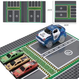 Base de placas clássica tamanho mini, 2 peças, mini, cidade, estrada, basquete, futebol, quadra, estacionamento, bloco de construção, brinquedos de tijolos diy para crianças - Image 3