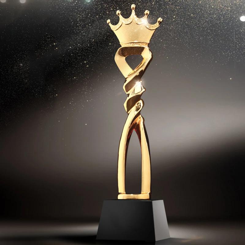 Troféu/coroa personalizada gratuitamente com 12.6 ", prêmio do troféu, vencedor dos campeões, adereços educacionais, melhor prêmio, trofeo - Image 1