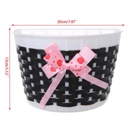 Kit de cesto de bicicleta para crianças, armazenamento com alça, cesto, bolsa traseira, ciclismo, faixa de pendurar, laço - Image 2