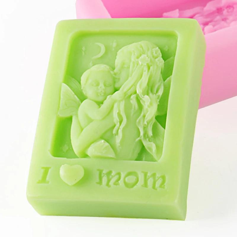 Moldes de silicone para sabão de bebê, molde para sabonete, arte artesanal de mamãe e bebê, moldes de silicone para artesanato, arte de artesanato, moldes de diy - Image 1