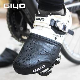 Giyo capas de sapato de bicicleta à prova d'água, capa protetora para sapatos de bicicleta, aquecedor antiderrapante, meio dedo do pé, inverno, mtb - Image 1