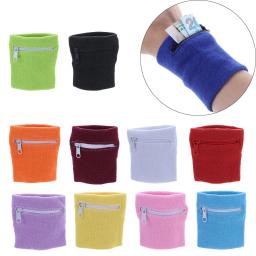 1pc esportes pulseira bolsa saco com zíper proteção de pulso manga absorvente toalha banda ao ar livre correndo viagem bicicleta chave bolso - Image 1