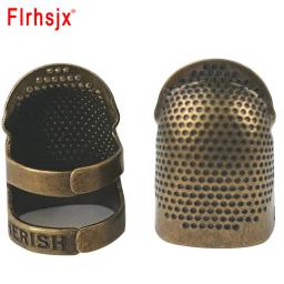 Anel protetor de dedo de costura, dedal ajustável de metal, agulha de dedo, parceiro, ponto cruz, acessórios de costura, ferramentas - Image 2