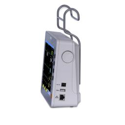 Paciente monitor animal humano veterinário portátil 6 parâmetro 8 "sinal vital paciente monitor ecg nibp resp spo2 pr temp - Image 4