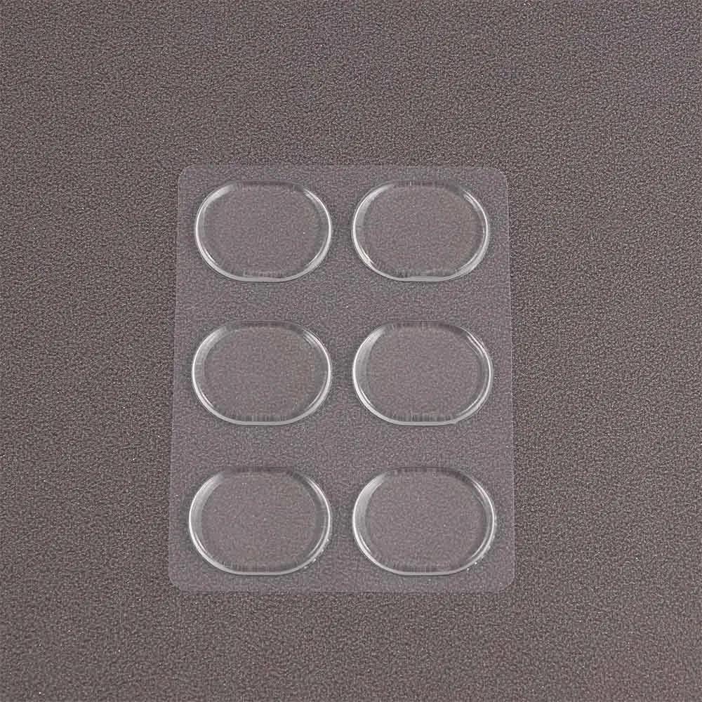 Almofadas silenciosas de silicone para tambor, 6 peças absorve choque, acessórios de instrumento de percussão transparente - Image 1