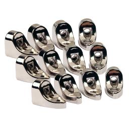 Prático zinco liga Banjos suportes, peças de instrumentos musicais, cromo, 12pcs por pacote - Image 5