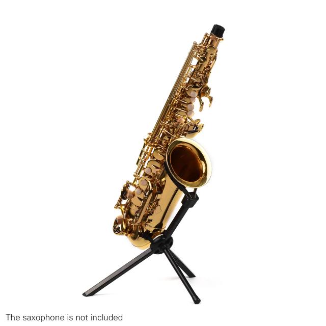 Suporte Dobrável para Saxofone Tenor com Tripé Alto e Acessórios Inclusos