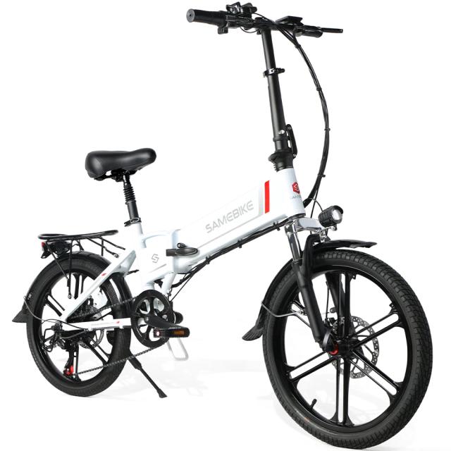 SAMEBIKE Bicicleta Elétrica Dobrável Inteligente 20LVXD30-II 350W 48V 10.4Ah 20 polegadas
