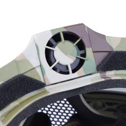 Máscara de airsoft destacável óculos de proteção com ventilador anti-nevoeiro tático paintball proteção completa máscara de tiro cs óculos de proteção máscaras - Image 5