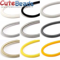 5mm 46cm rayon seda vários materiais/várias cores cabo oco de borracha diy colar pulseira jóias fazendo frete grátis - Image 2