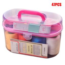Ponto kits de costura para casa kit de costura acessórios básico profissional agulhas de costura e linha - Image 2