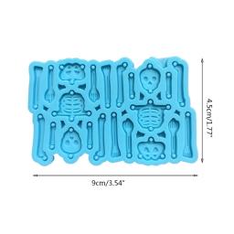 Molde de resina epóxi artesanal, faça você mesmo, ferramenta de confecção de joias, brincos de esqueleto, molde de silicone - Image 6