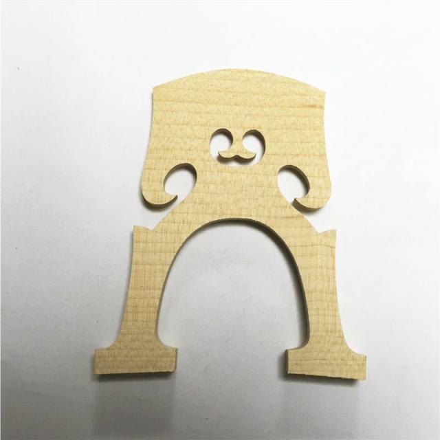 Ponte de madeira WtSFWf para violoncelo com acessórios - Código_bridge, 4 polegadas, 1 unidade