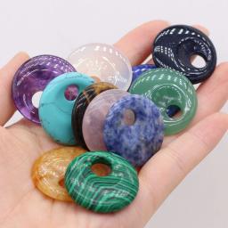Contas de pedra natural semi-preciosas pedras redondas grandes contas de furo para fazer jóias diy colar pulseira brincos accessories25mm - Image 6