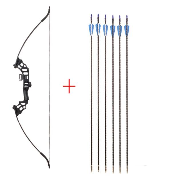 Conjunto Completo de Arco Recurvo para Iniciantes com Arco Ajustável de 30-40 Libras e Acessórios para Prática e Caça