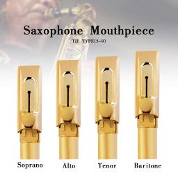 Naomi profissional saxofone alto bocal de metal avançado boca sax peças 5 opção tamanho - Image 6