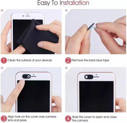Universal Antispy Webcam Cover, Shutter Magnet Slider, Capa da câmera Web para Laptop, iPad, Macbook, Lente do telefone, Privacidade Etiqueta, 1 Pc, 20Pcs - Image 6