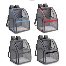Verão saco de animais de estimação completo net respirável mochila para o passeio saco de transporte de viagem gato saco de cão dobrável mochila suprimentos cão accessorie - Image 2