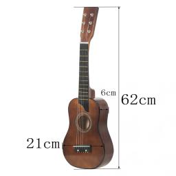 Guitarra acústica de basswood de 25 polegadas com cordas de picareta para instrumento musical de cordas iniciante quente - Image 4
